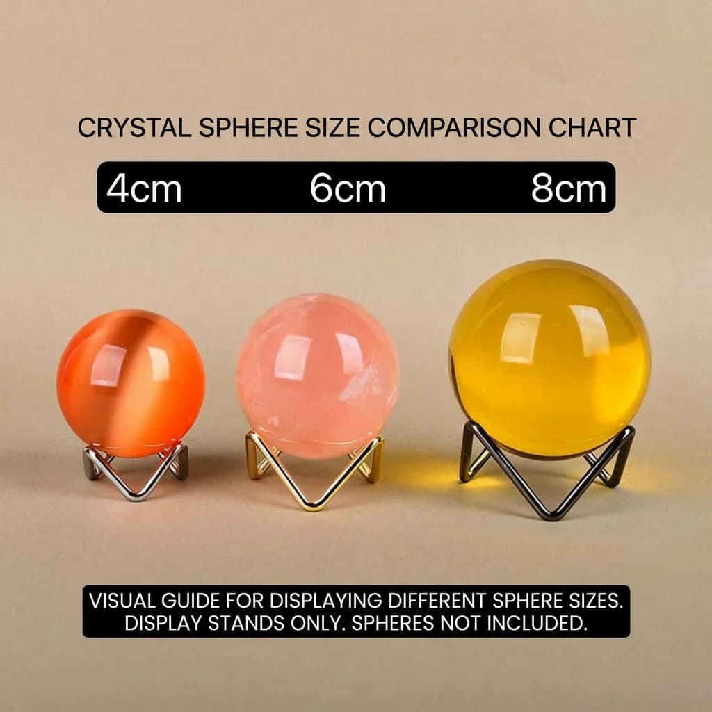 Metal Geometric Display Stand For Crystal Ball Sphere Ore Mineral Specimen Home Decor Holder