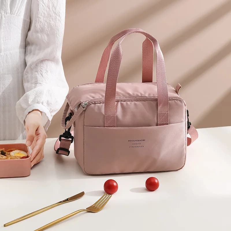 Nuova borsa termica portatile per donna, borsa frigo, borsa termica impermeabile, borsa porta pranzo, borsa a tracolla per ufficio.