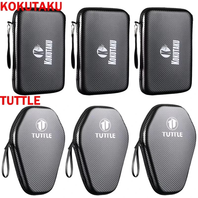 Ping Pong Max Space Rack Bag, EVA Shaped Rigid Case, Waterproof and Portable, for Storage Rackets