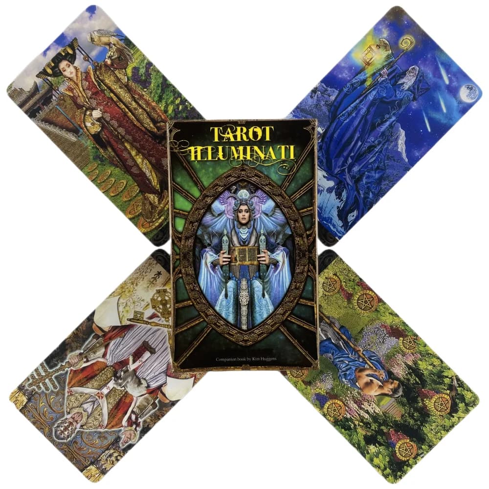 Carte dei tarocchi Illuminati Un mazzo da 78 Oracle English Visions Divination Edition Borad Giocando a giochi