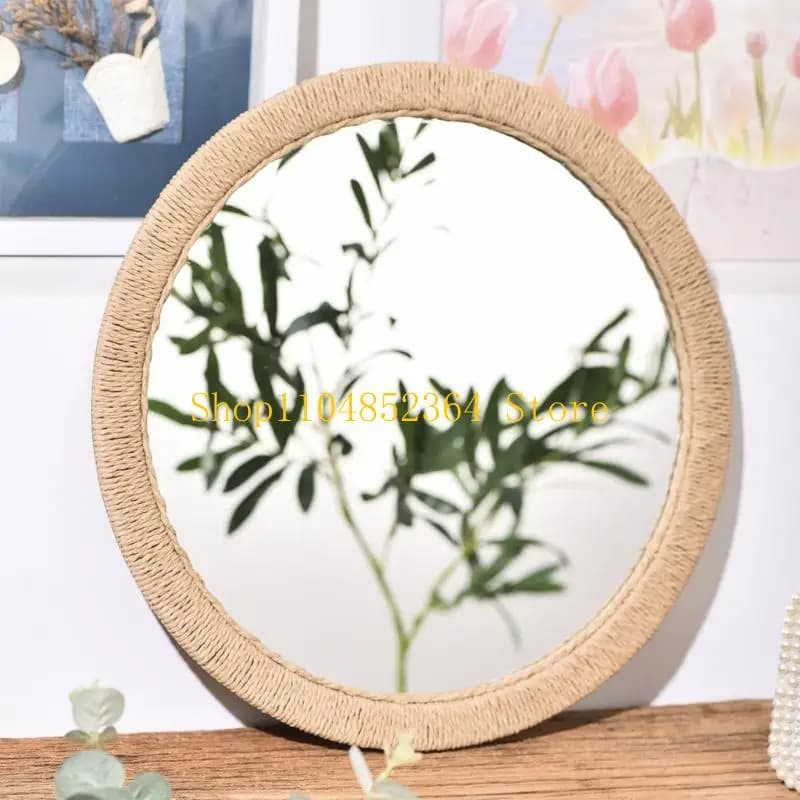 652F Specchio da bagno per decorazioni da parete rustiche in stile rustico Specchio cosmetico decorativo