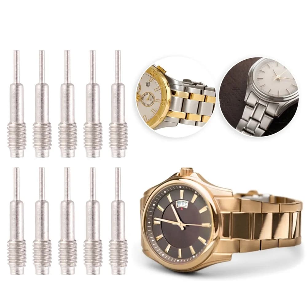10pcs Metal Watch Strap Adjuster Needle Different Colors 1.6 x 0.25cm Watch Band Link Pin Remover Watch Band Pin Punch Tool