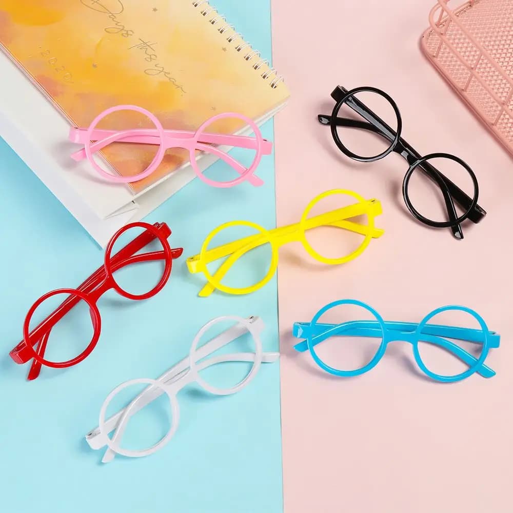 1 pz bambini piccoli occhiali rotondi bambini occhiali decorativi fotografia puntelli Studio sparare neonato vestiti accessori