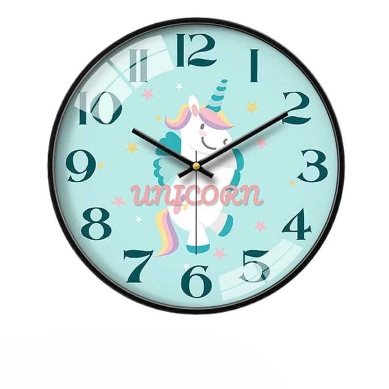 Children's wall clock bedroom silent clock living room home cute decorative wall watch modern simple