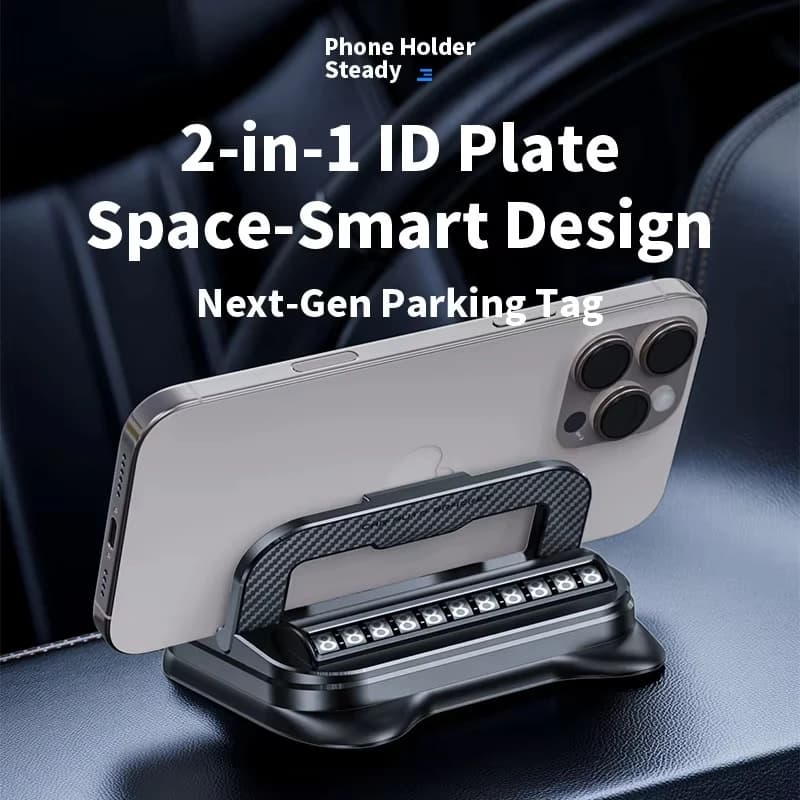 Support for phone for car with phone support with plate Navigation bracket for dashboard for stable anti-vibration car for iPhone Samsung Android