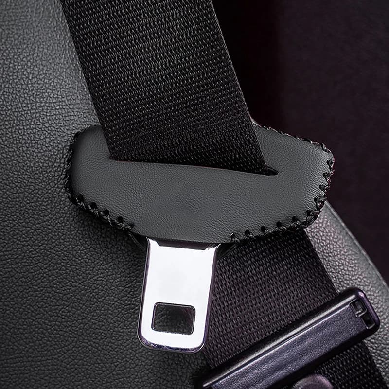 Universal Safety Belt Clip Protective Case for Car Seat Protective Cover for Leather Buttons Protective Cover for Safety Belt