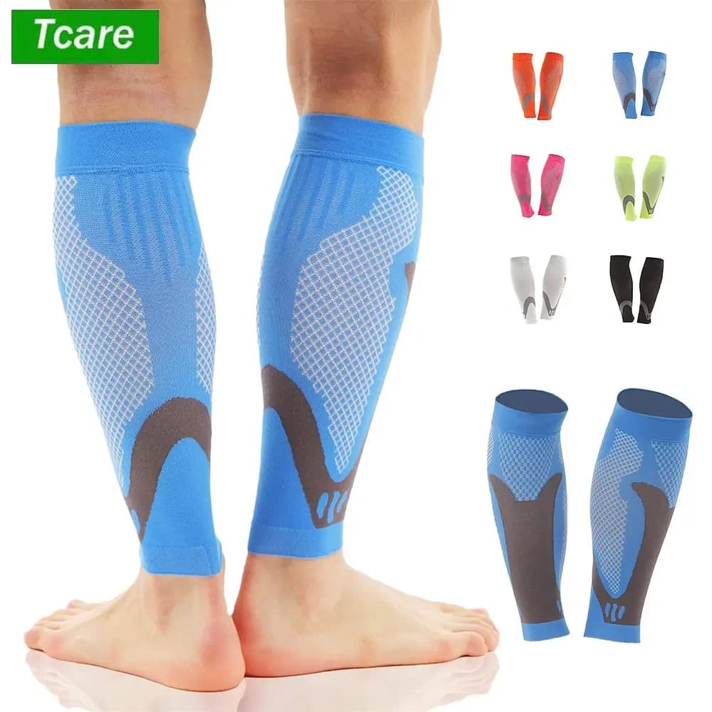 1 paio di maniche a compressione per vitelli, supporto per stecche per parastinchi per alleviare i crampi delle gambe, vene Varicose, basket, viaggi, corsa, Sport, lavoro
