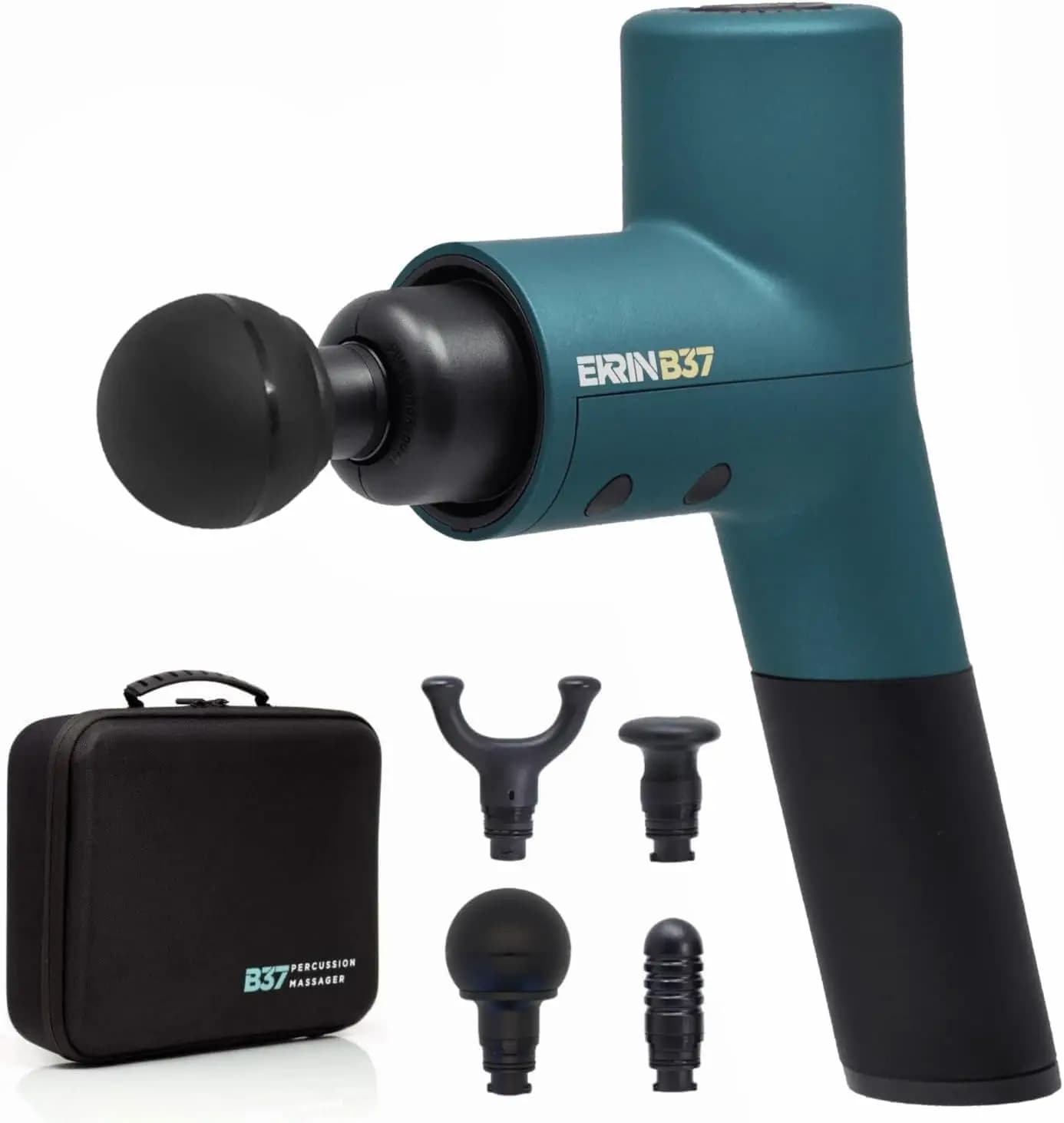 B37v2 Massage Gun - Deep Tissue Massage with High-Powered Brushless Motor - Ergonomic Back Massager for Pain Relief - 5
