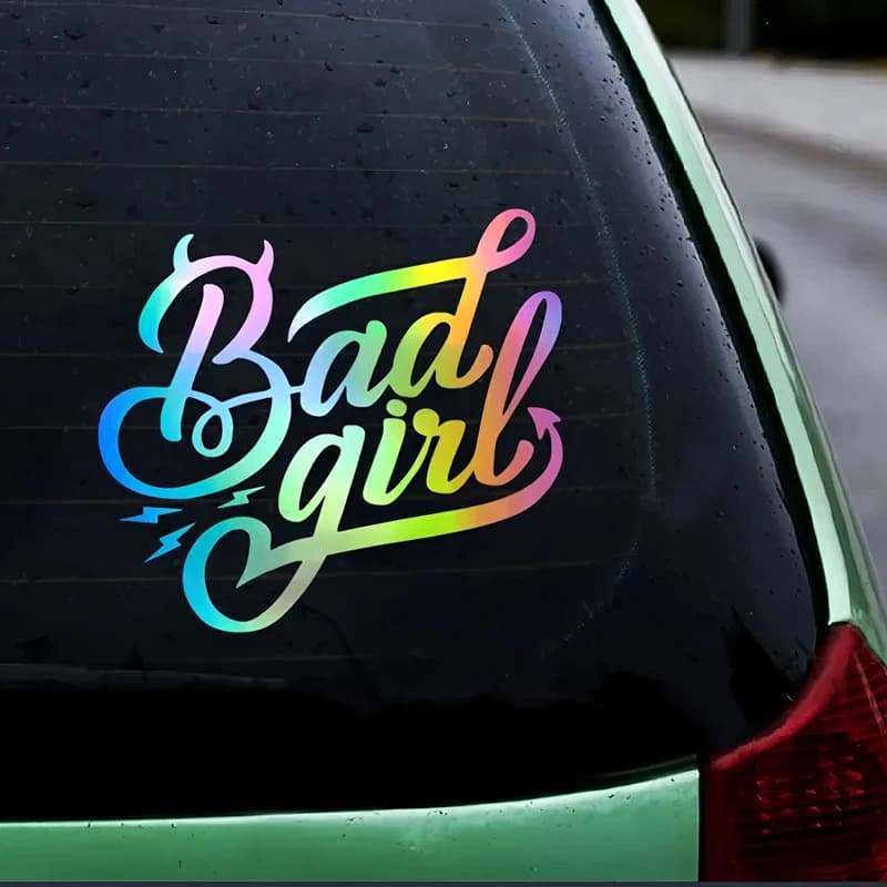 Bad Girl Decals & Bumper Creative&Funny Stickers for Cartoon Fans&Lover, High Quality for Car Trucks Motorcycles & Laptops