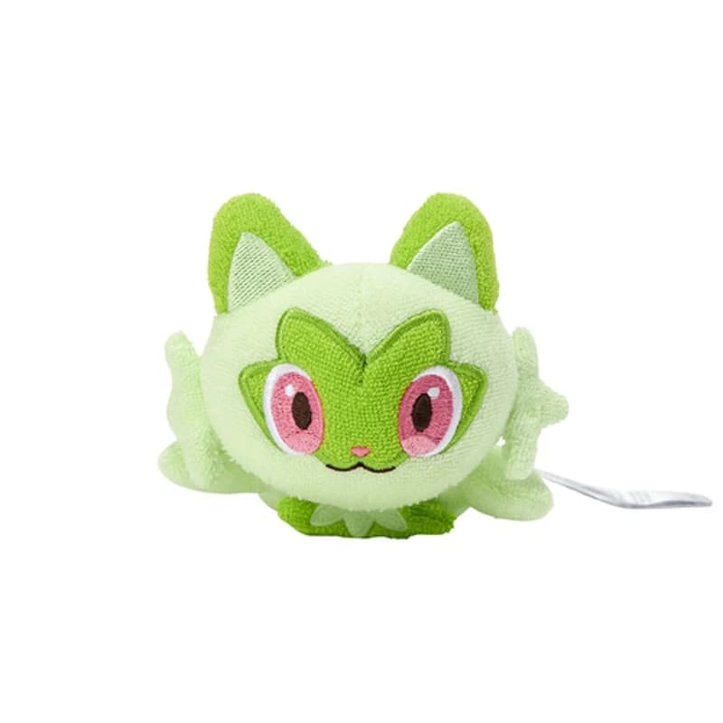 Pokemon giapponese autentico Fit Sprigatito polsino lavabile bambole giocattolo di peluche carino morbido bambini regali di compleanno di Natale