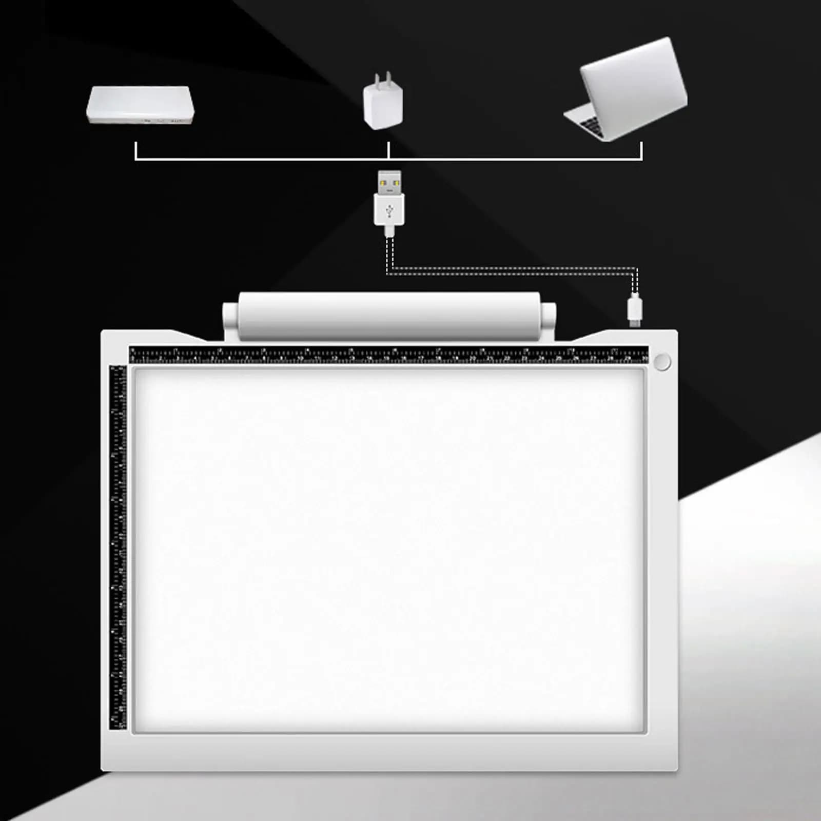 Tavoletta Luminosa Portatile A4 per Disegno e Scrittura, Ideale per Quilting e Cucito