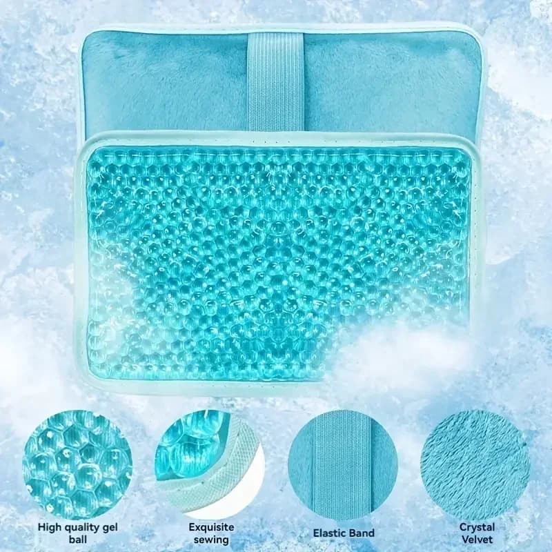 Impacco di Gel per Terapia Caldo/Freddo Riutilizzabile per Lesioni, Dolori e Gonfiori di Ginocchio, Schiena, Caviglia, Piede, Gomito e Dente del Saggio