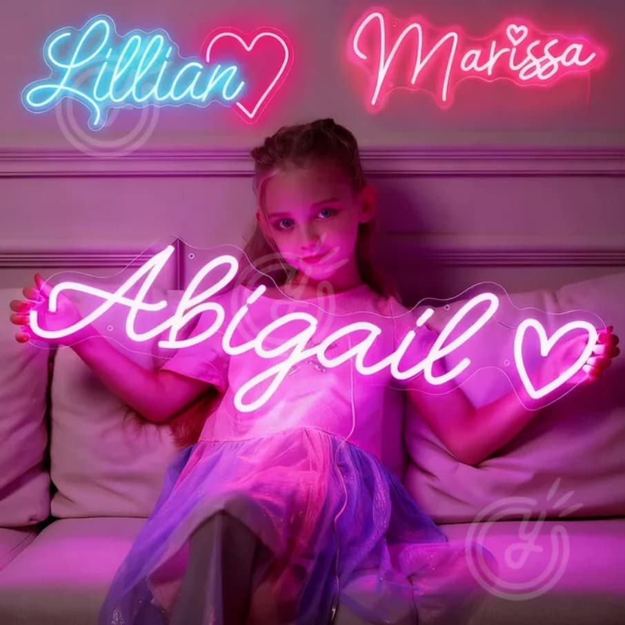 Insegna a LED personalizzata Logo Wall Company Luce al neon Decorazioni per la casa Matrimonio Nome personalizzato Regalo Wall Art-Logo con luce al neon Insegna estetica
