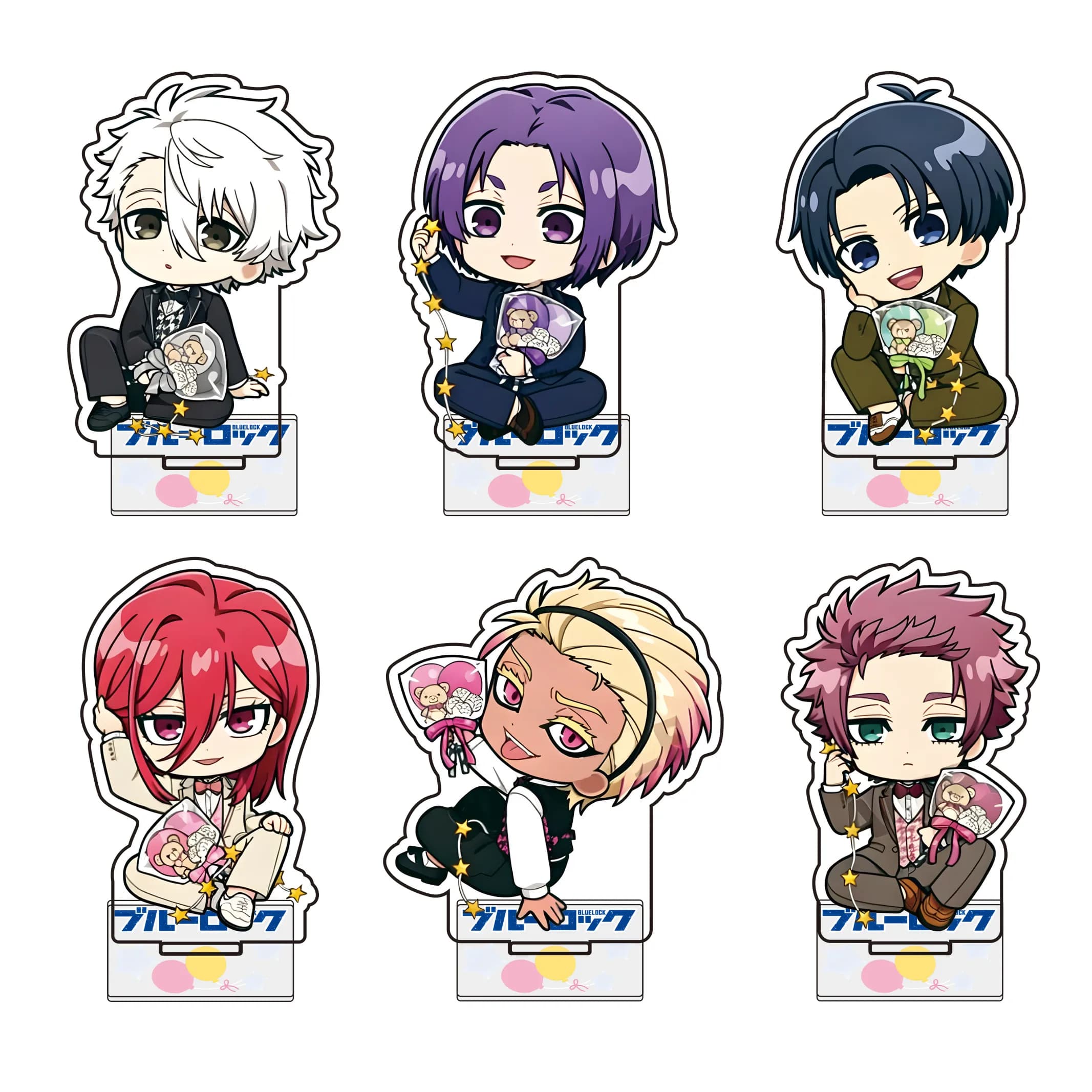 Anime BLUE LOCK 10cm Acrylic Stand/Keychain Reo/Rin Tabletop Decorations Accessories Decor Gifts Exquisite Keys HALLOWEEN Gifts