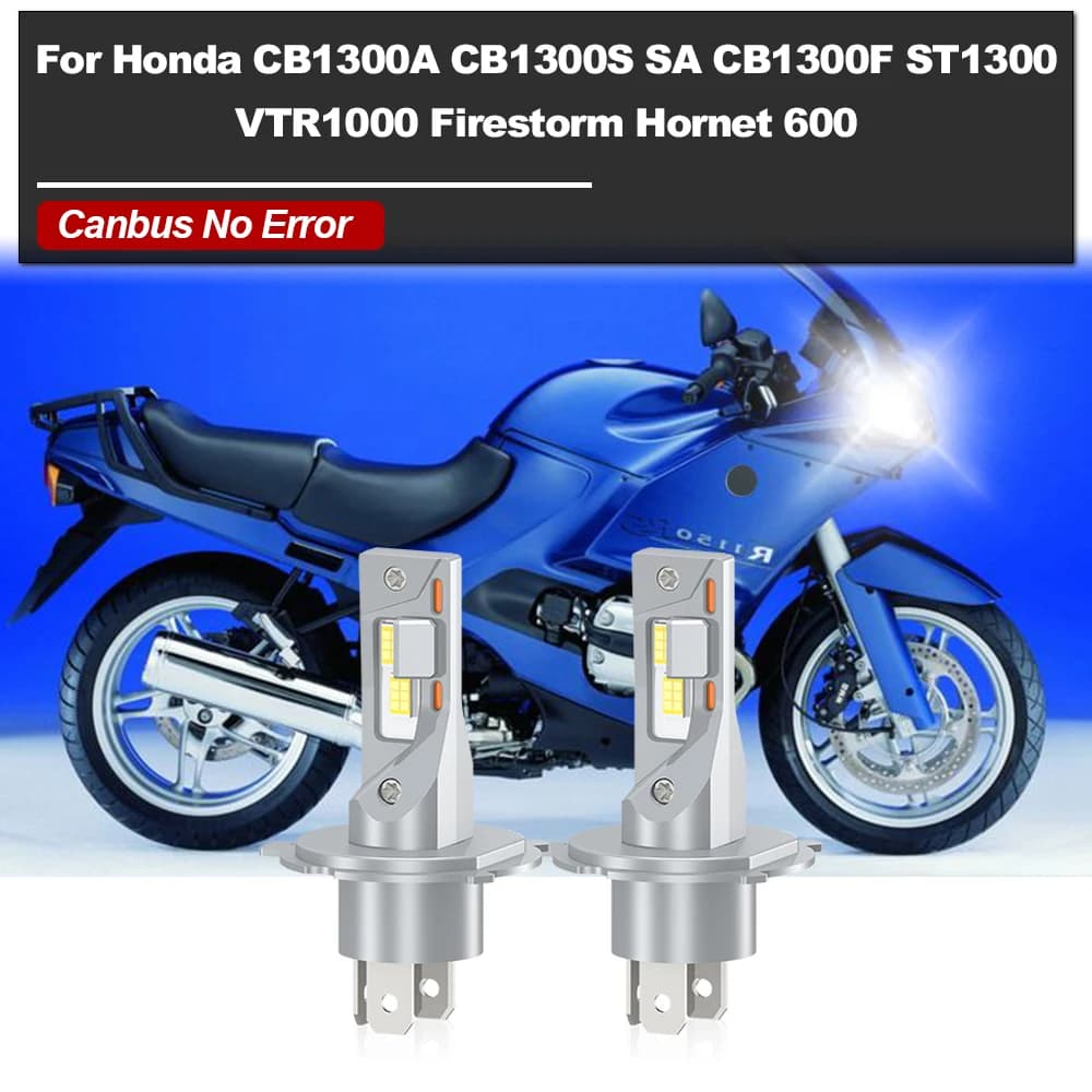 LED Headlight Bulb 20000LM CSP Motorcycle Headlamp 12V For Honda CB1300A CB1300S SA CB1300F ST1300 VTR1000 Firestorm Hornet 600