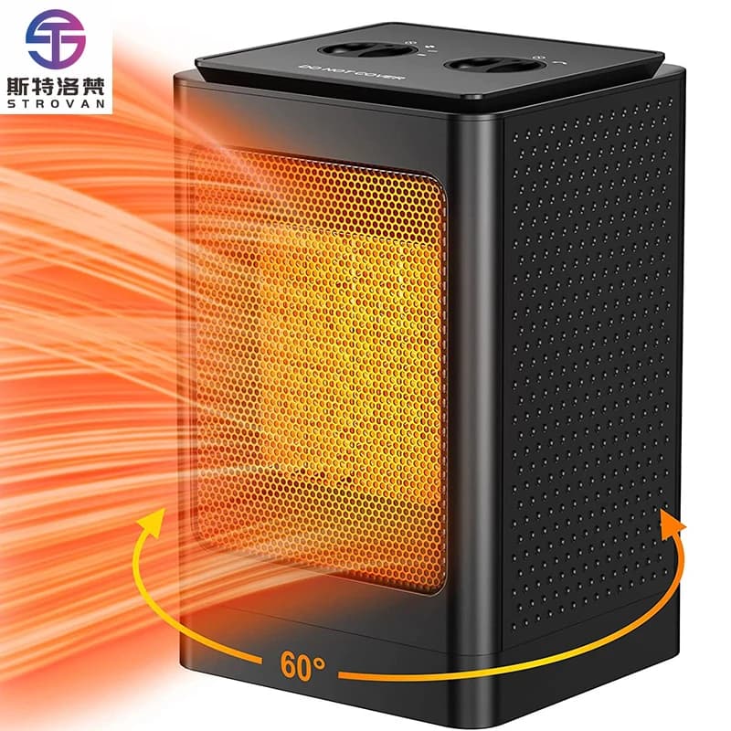 STLF Scaldabagno dal design personalizzato Termoventilatore elettrico scuotibile con pulsante meccanico per la casa