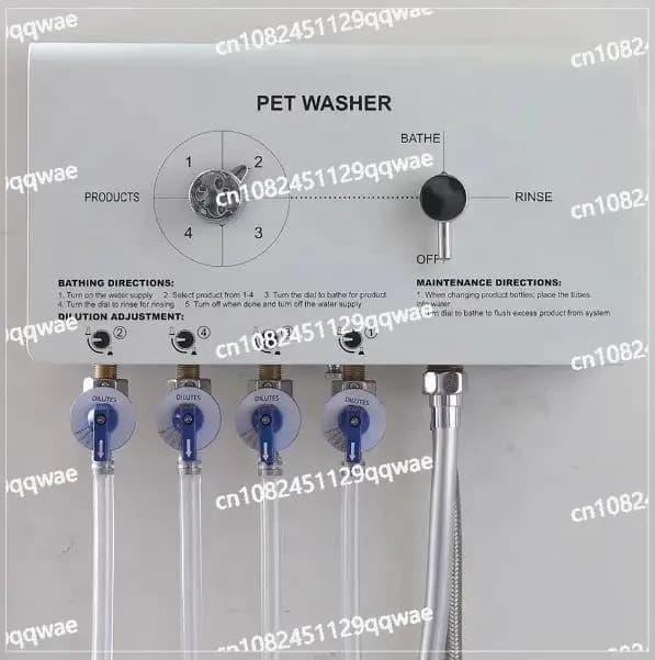 Nuovo Sistema di Lavaggio Cani: Macchina per la Produzione di Shampoo per Cani PW-102, Dilutore di Shampoo per Animali Domestici, Supporto Universale per il Lavaggio, Dispenser di Shampoo
