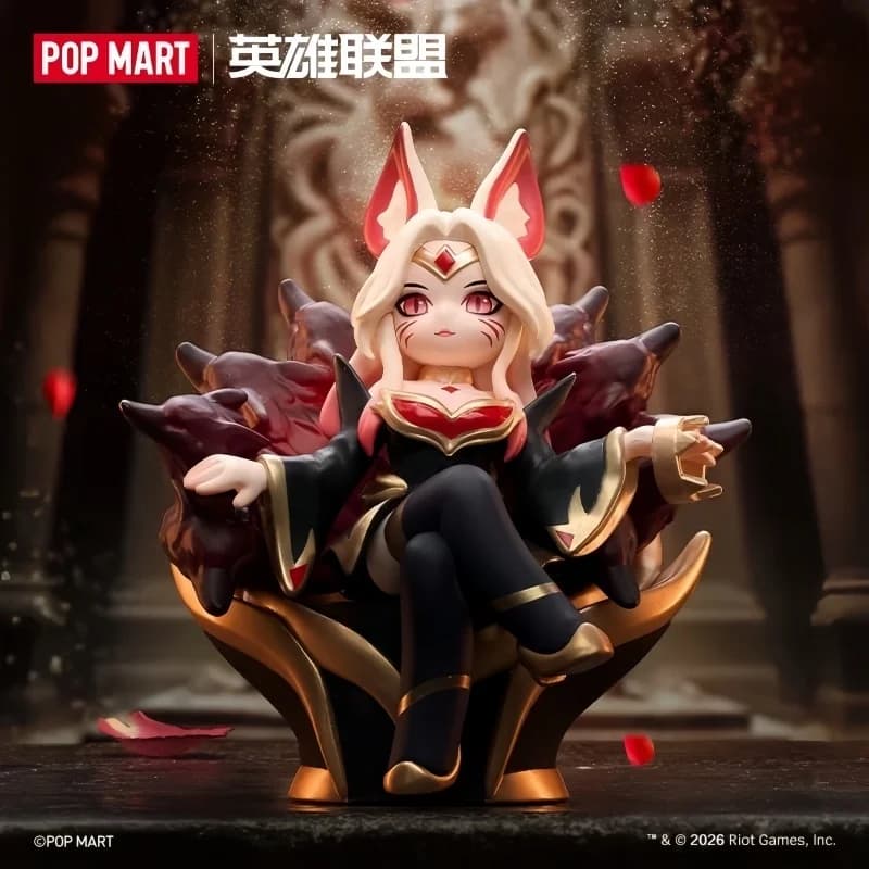 POP MART League Of Legends Mid Lane Showdown Series Blind Box Action Figures Statuette da Collezione Ornamento da Scrivania Regalo per i Fan di Anime e Videogiochi