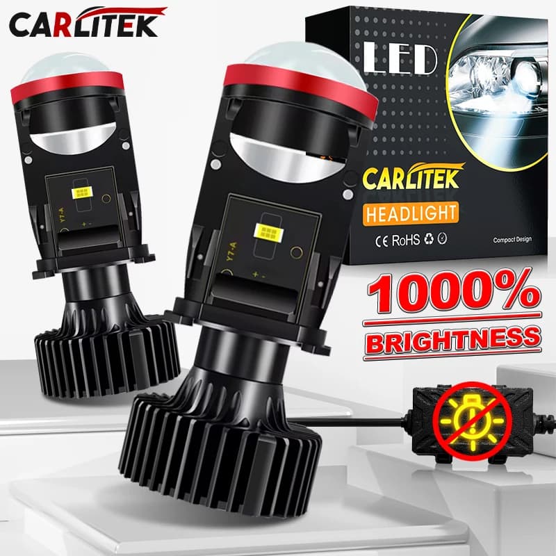 H4 LED RHD Right Hand Drive H4 LED Projector Mini Car Headlight Bulbs Hi/Low Beam Auto 90W H4 LED Turbo Lamps For Motorcycle 12V