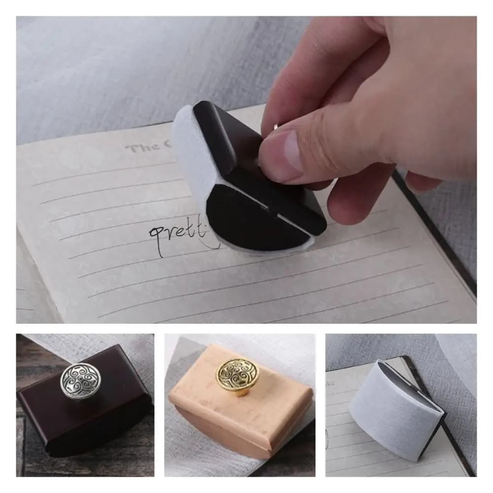 Creative Fountain Pen Excess Ink Absorber Quick Dry Calligraphy Rocker Blotter Writing Wooden Ink-Absorbent Tool Home