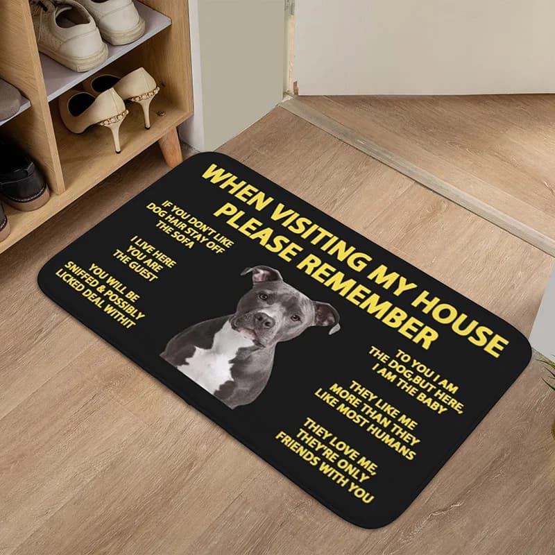Staffordshire Bull Terrier Porta da pavimento Tappetini da cucina per bagno Zerbino da interno antiscivolo Tappeto da ingresso per giardino