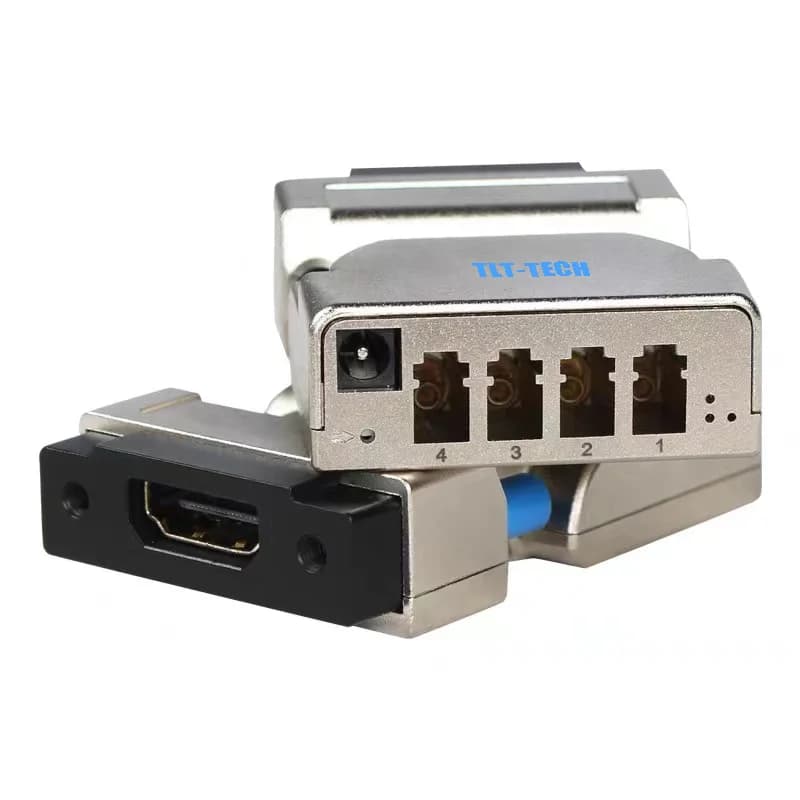 HDMI 4K 60Hz fiber extender on 4 fiber optic cables LC Converter from HDMI 2.0 to fiber optics for PC to monitor