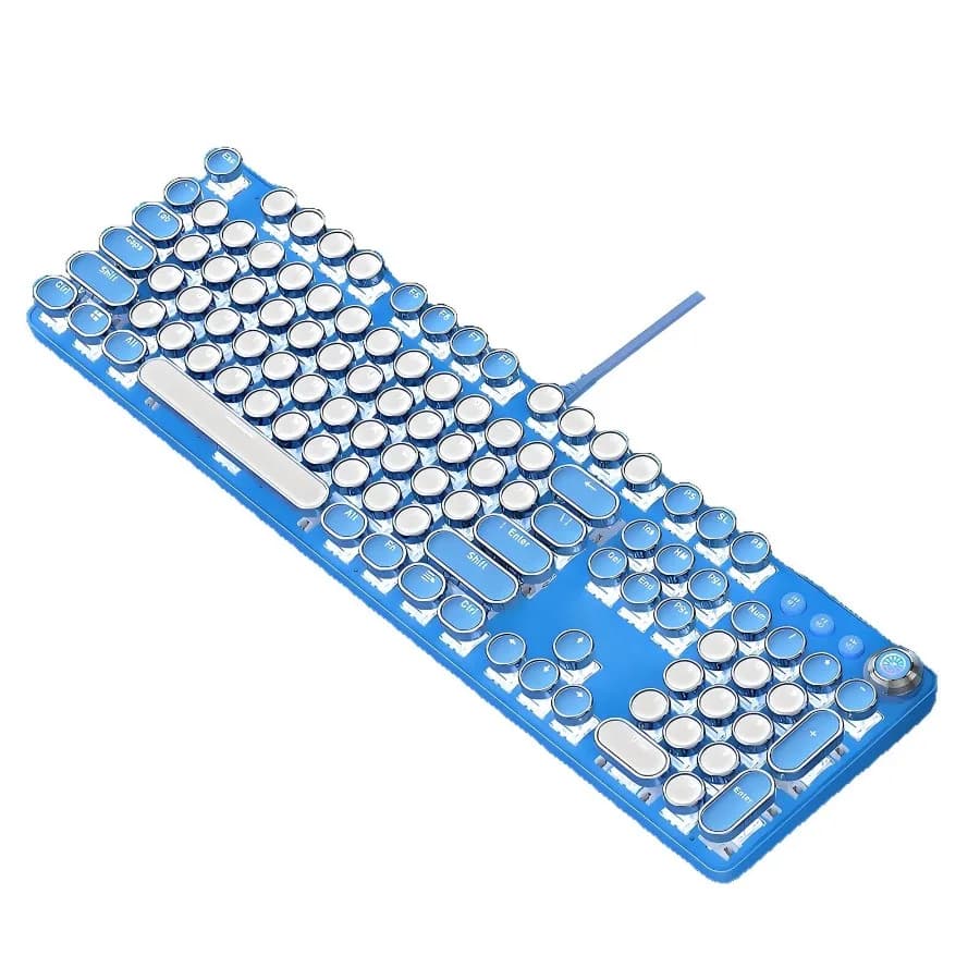2026 New Retro Keyboard Precision Mechanical Switches Mechanical Gaming Keyboard Quiet Operation Multi-Layered Backlighting for