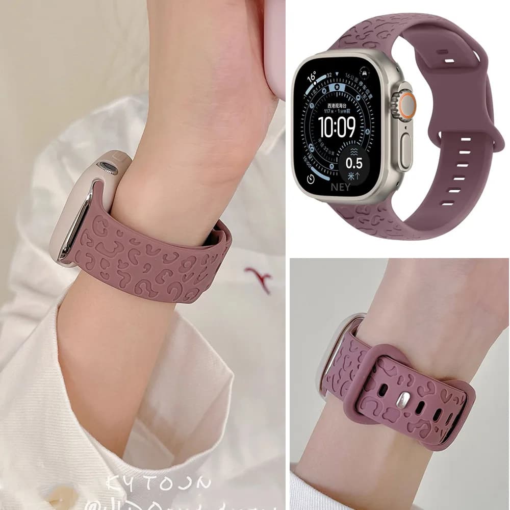 Nuovo cinturino inciso per cinturino Apple Watch 46mm 42mm 44mm 49mm 41mm 45mm braccialetto in silicone serie 11-10 8 9 7 SE 3 6 5 4 Ultra 2 3