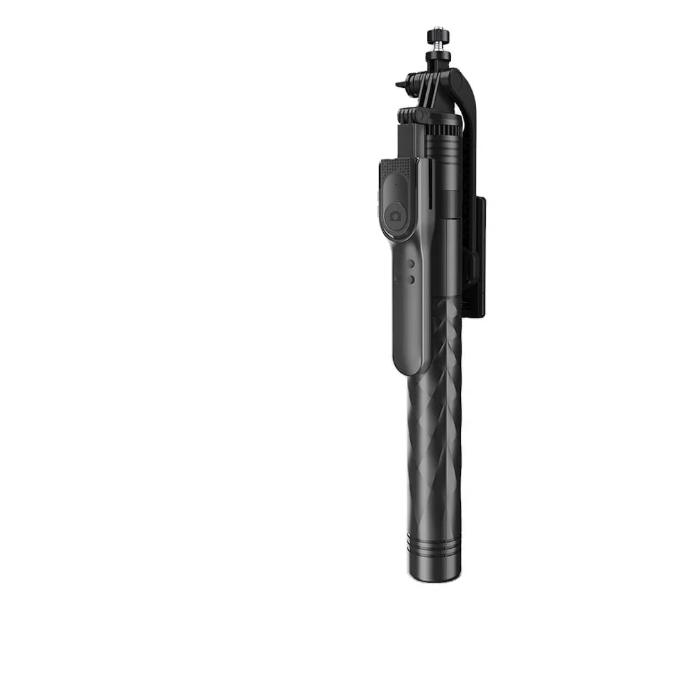 Bastone Selfie Rotante a 360 Gradi con Controllo Wireless BT, Treppiede Stabilizzante e Supporto per Telefono per Streaming Live e Vlogging