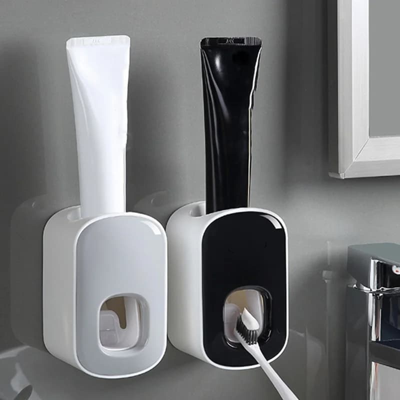 Waterproof Toothpaste Squeezer Automatic Toothpaste Dispenser Wall Mount Bathroom Bathroom Accessories Toothbrush Holder