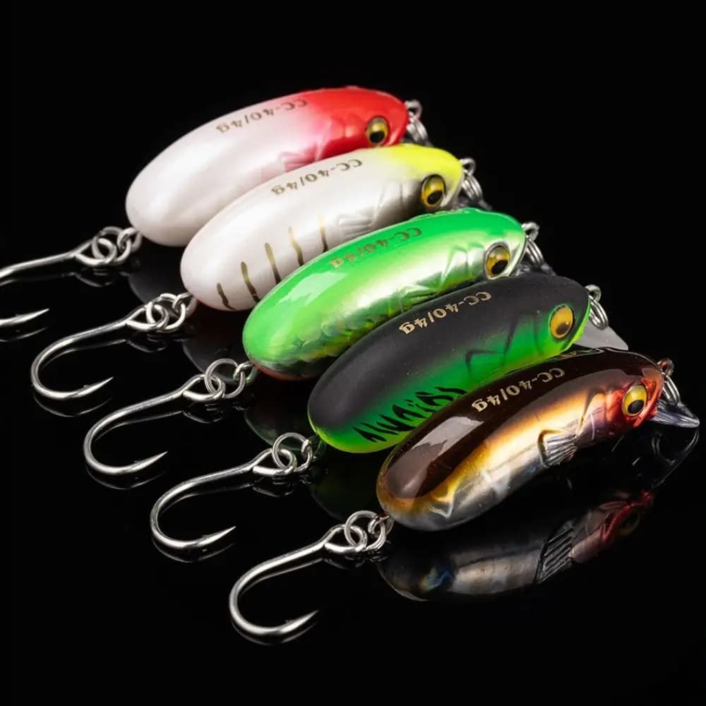 Attrezzatura da pesca Esche morbide da pesca in PVC 2 volte rinforzate 4.0 cm 3g Jig da pesca Lure 10 colori Esche galleggianti per pesciolini