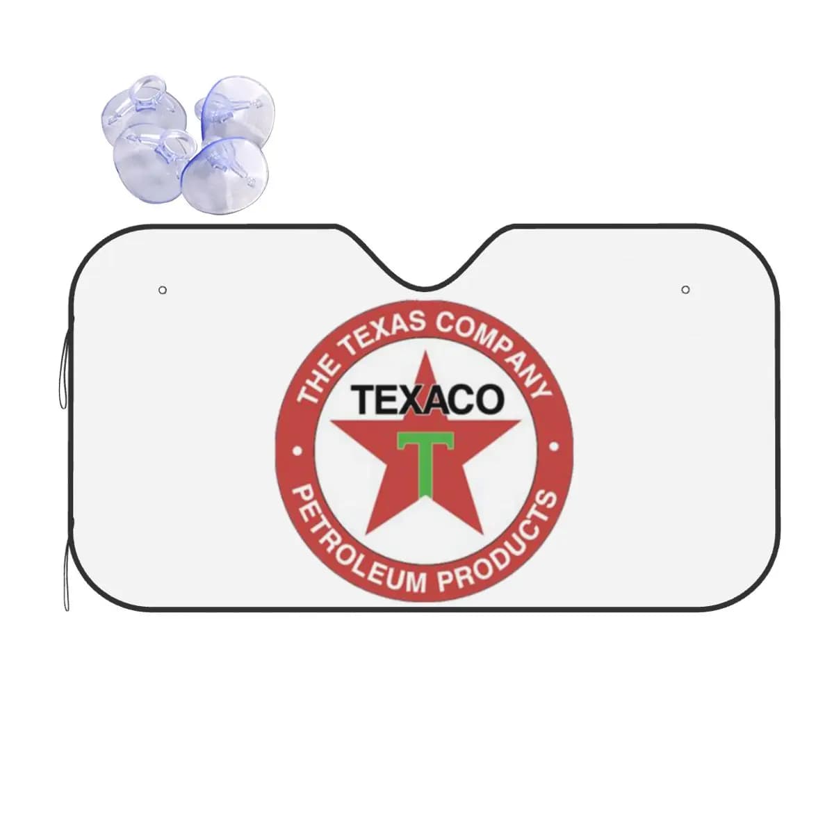 Coperture per accessori per visiera parasole per parabrezza anteriore per auto con logo Texaco vintage