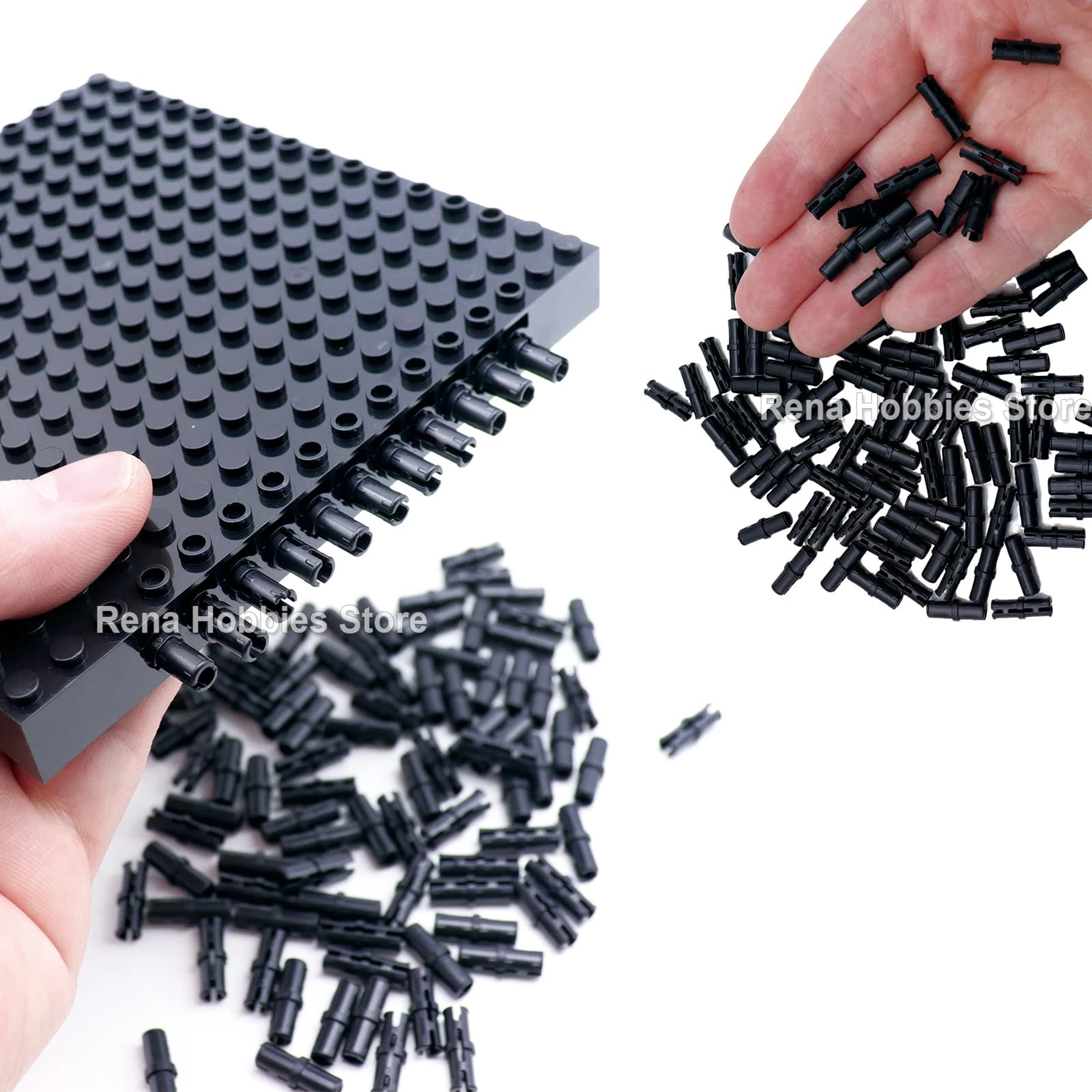 100/200 Pezzi Connettori 2780 61332 1X2 Pin Mattoncini Giocattolo per Modelli Tecnici MOC Fai da Te