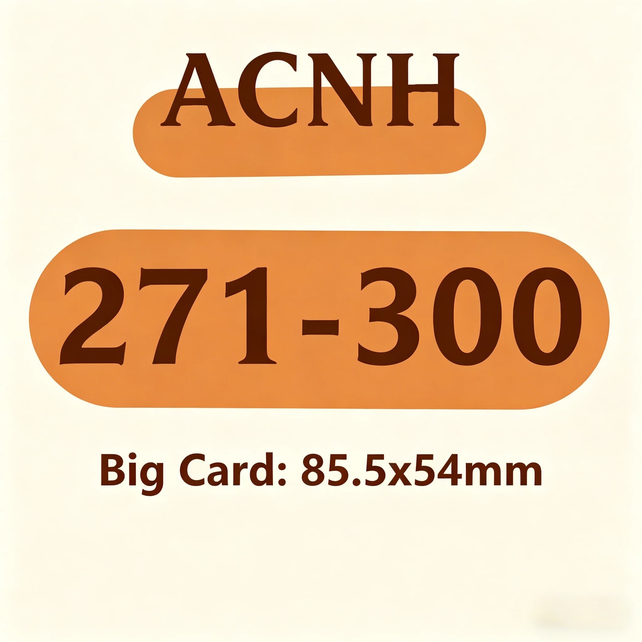 Frosted Texture Game Supplies ACNH Card NFC Quick Response Cards 271-300 High Definition Pattern Portable Mini Cards 85.5x54mm