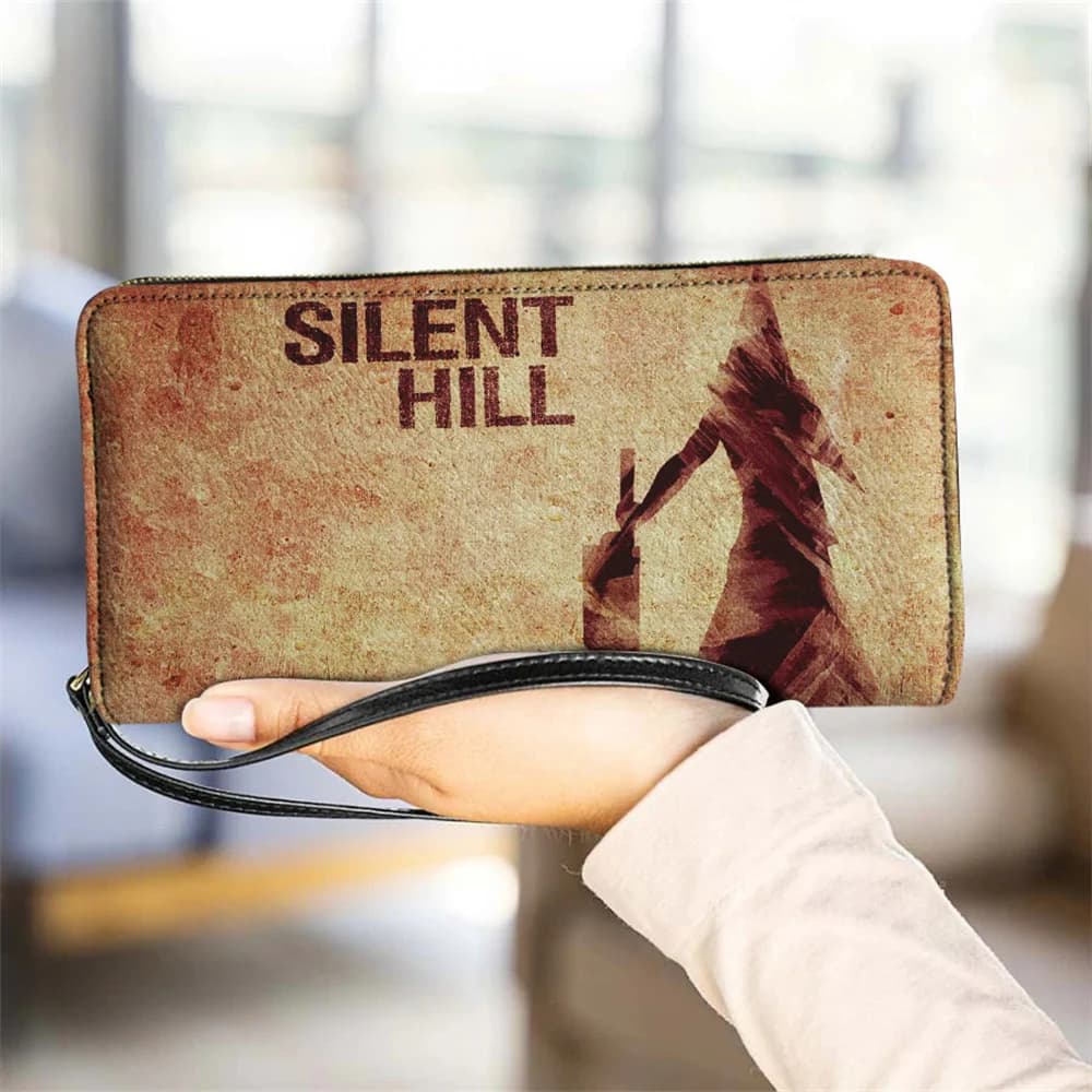 Women's PU Silent Hill Fashion Leather Handbag, Zippered Wallet, Phone and Key Bag, Women's Handbag