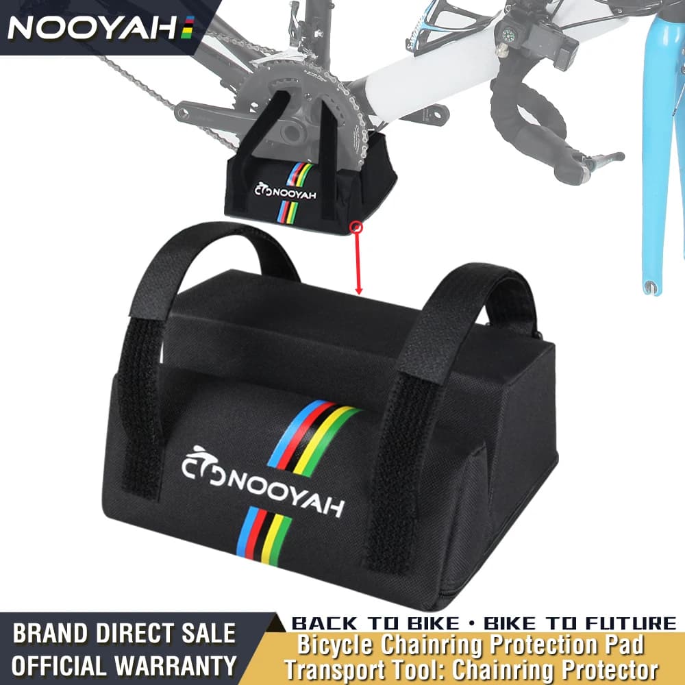 NOOYAH Borsa per Bicicletta per Cuscinetto Protettivo del Pedivella Protettore Corona MTB Bici da Strada Accessori Supporto Movimento Centrale per Trasporto
