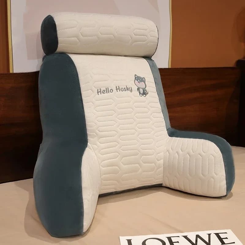 Summer Ice Shreds Cuscino Panda Aumenta l'altezza Supporto lombare Cuscino lavabile staccabile Dormitori per studenti Schienale per letto