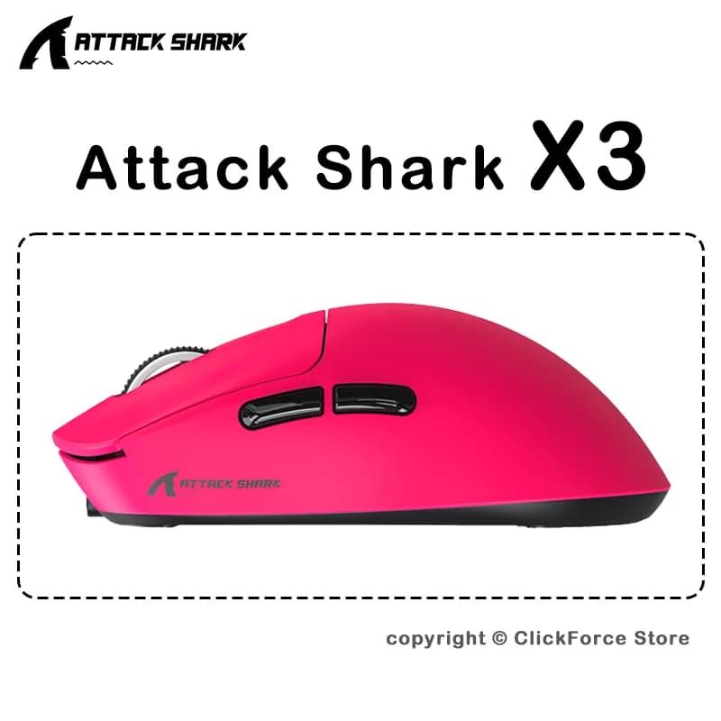 X3 Wireless Gaming Mouse 49g PAW3395 26000 DPI Tri-Mode Bluetooth2.4G Wired Programmable Mouse