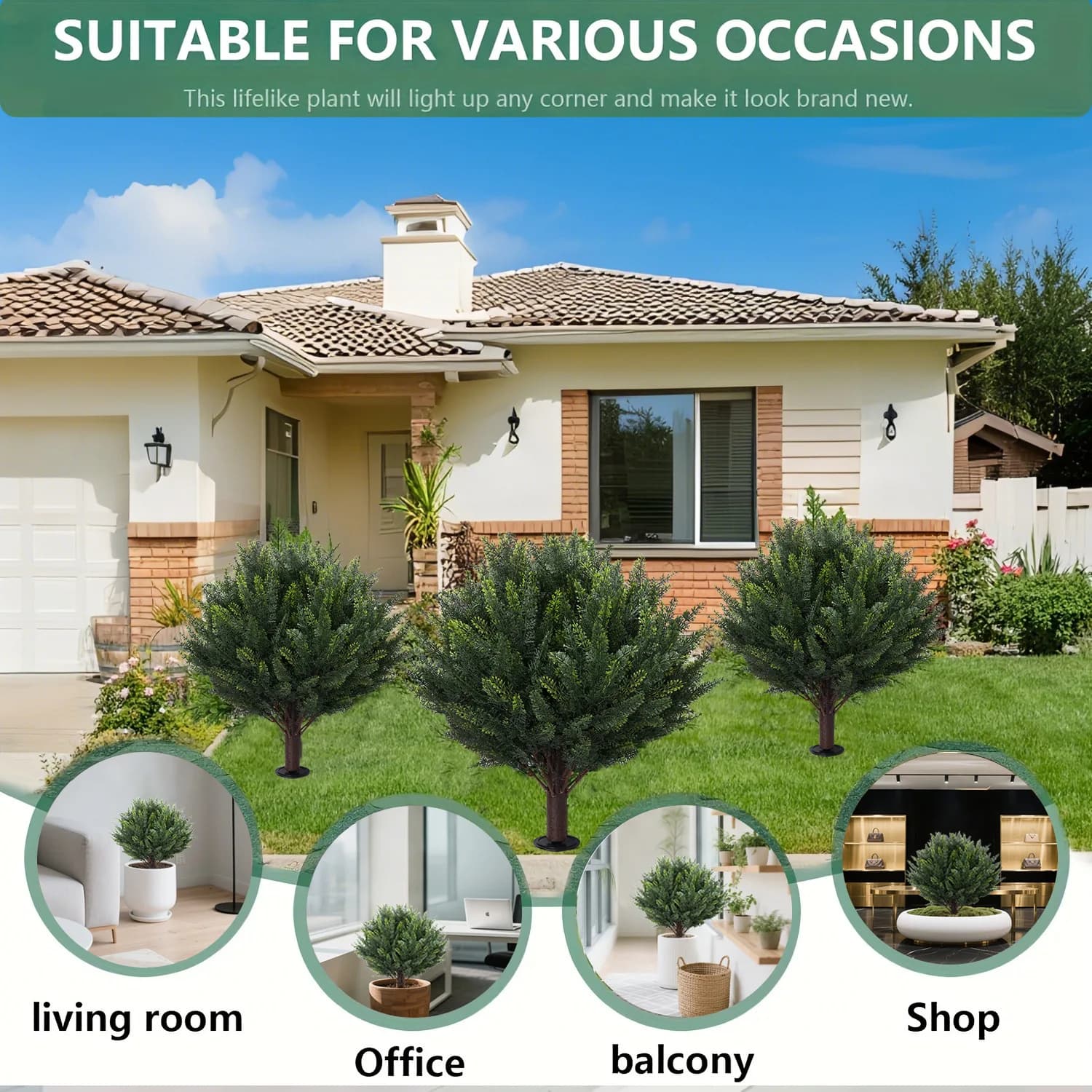 Artificial tree potted plant indoor hotel decoration floor greenery ornament bonsai