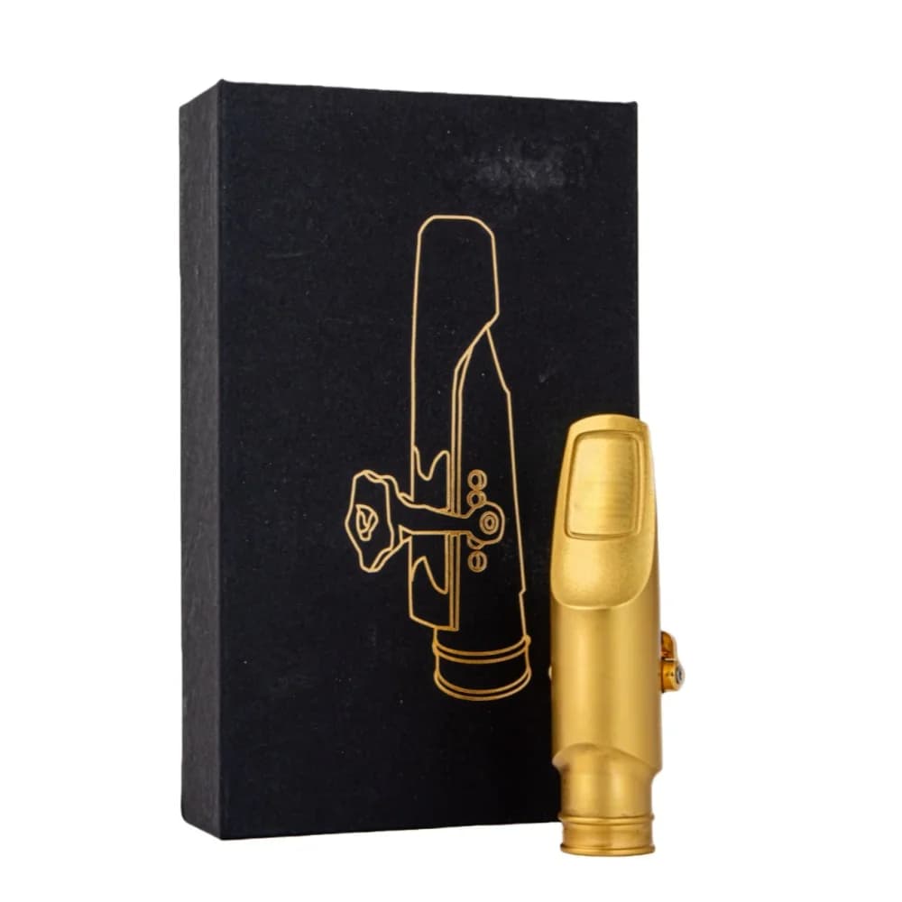 American Style Professional Tenor Soprano Alto Saxophone Metal Mouthpiece Gold Plating Sax Mouth Pieces Accessories Size 5 6 7 8