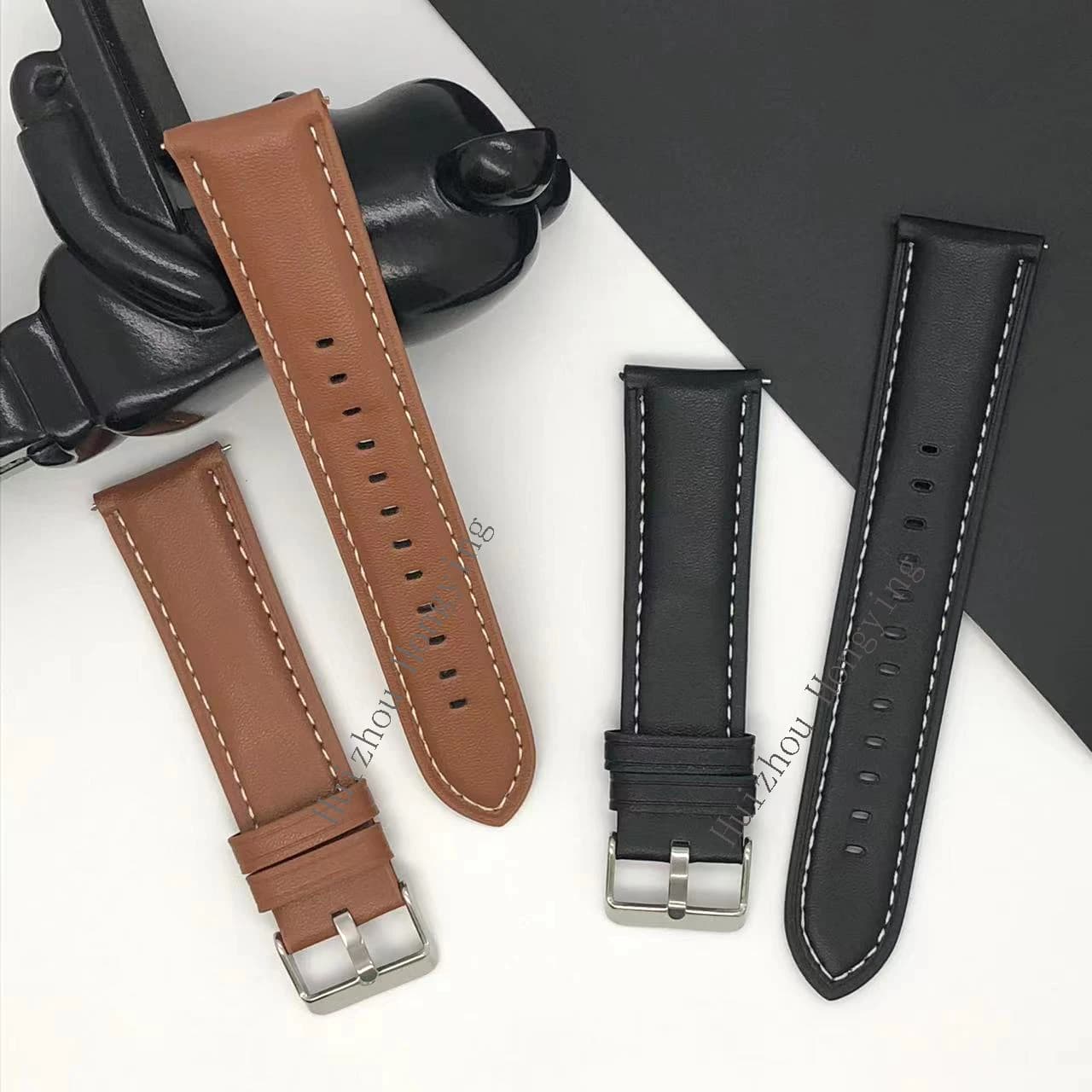 22 mm PU leather watch strap for Suunto Run strap for Suunto Ocean/Race S/Race/verticale spare strap