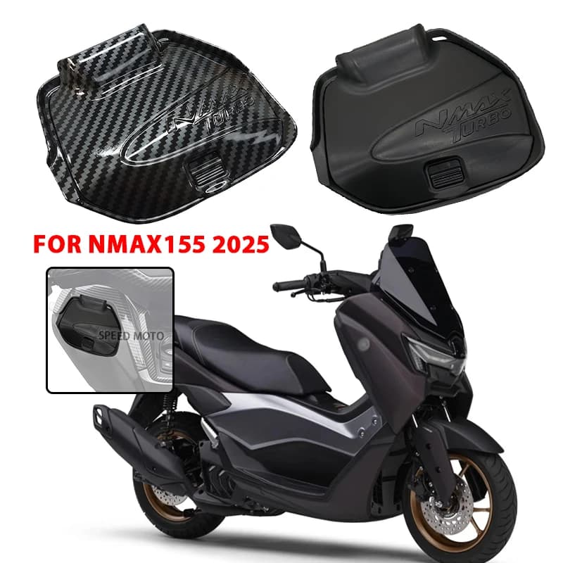 For Yamaha NMAX155 V3 N-MAX 155 Nmax155 2025 Toolbox Storage cover ABS ADDITIONAL Side pocket Charger cover Waterproof cap