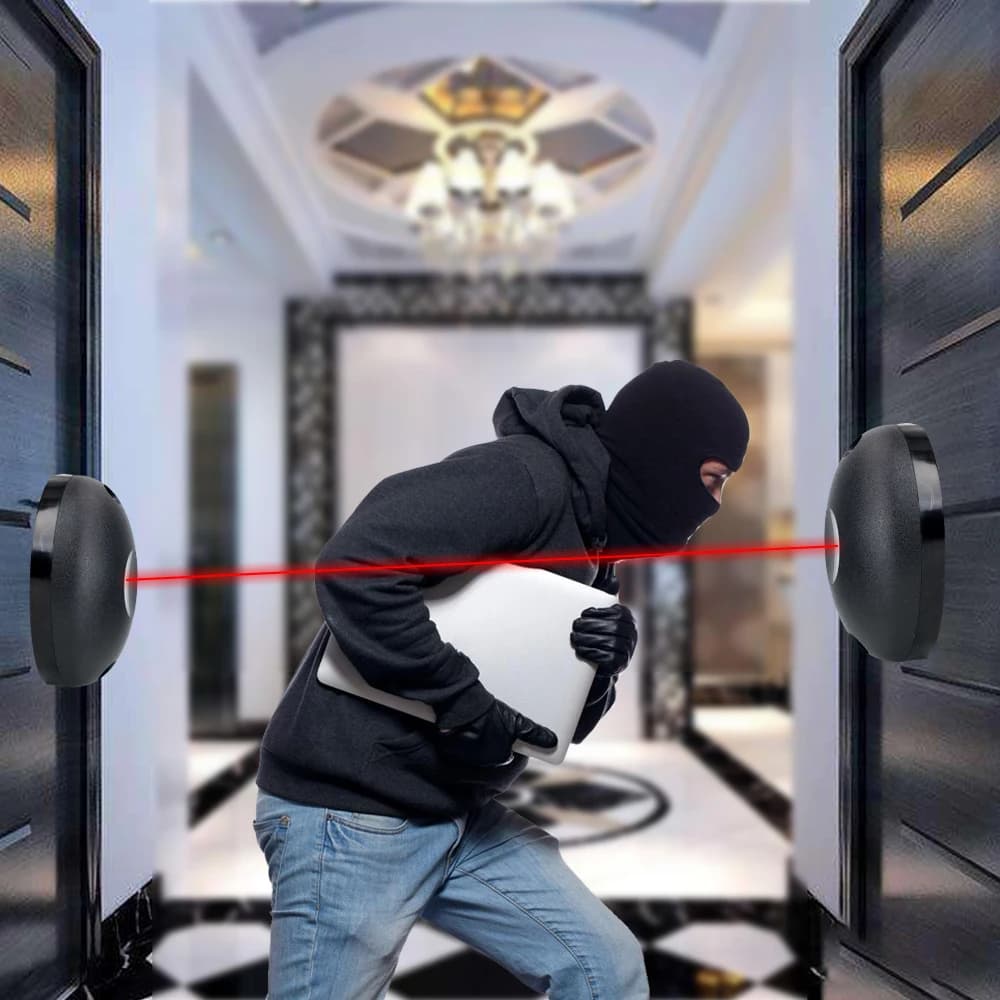 Contro il sistema di Hacking rilevatore di allarme di posizionamento esterno della barriera del sensore di radiazioni a infrarossi a raggio singolo per porte porte finestre