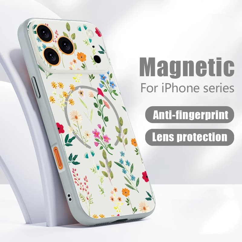 Case with Reason for iPhone 17 Pro Max, Magnetic Compatible with MagSafe, Leather Sensation for iPhone 16 Pro Max 15 14 13