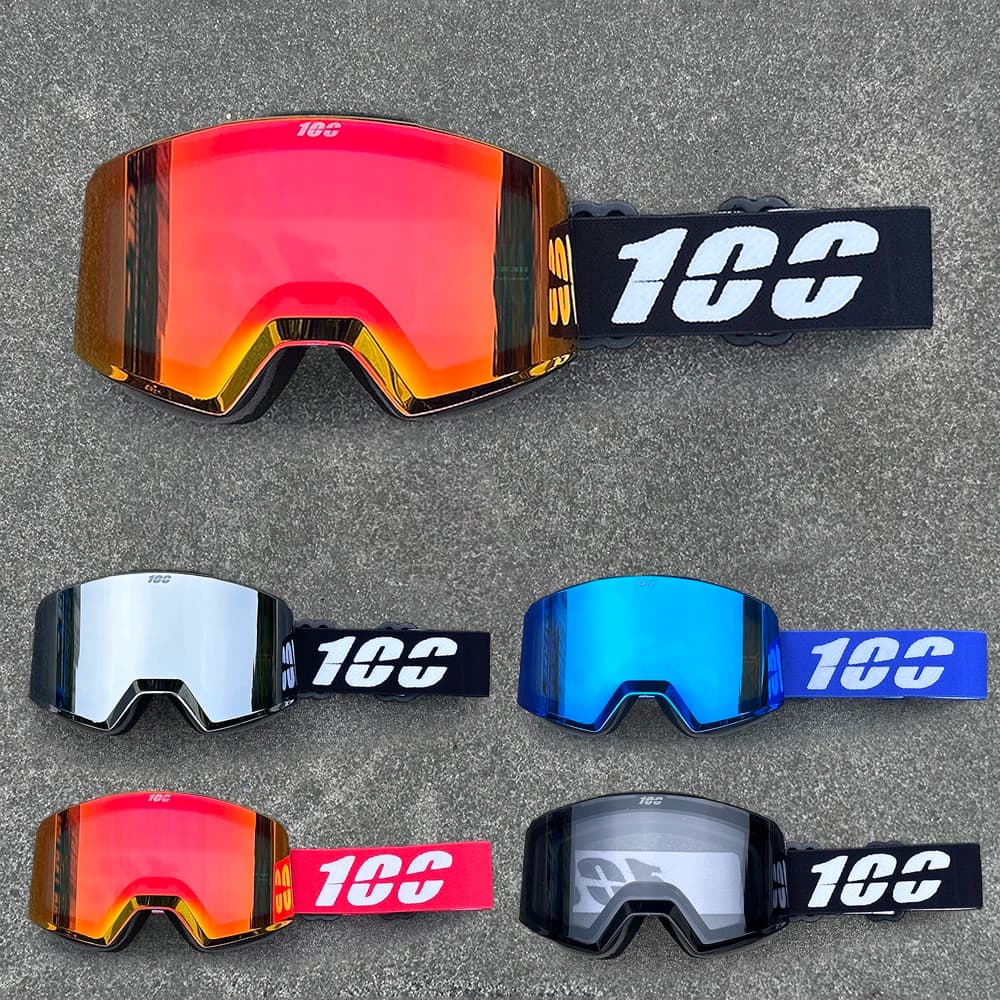 Frameless Windproof Magnetic Lens Motorcycle Goggles Motocross Racing Cycling Outdoor Sports Riding Off-road Ski Glasses