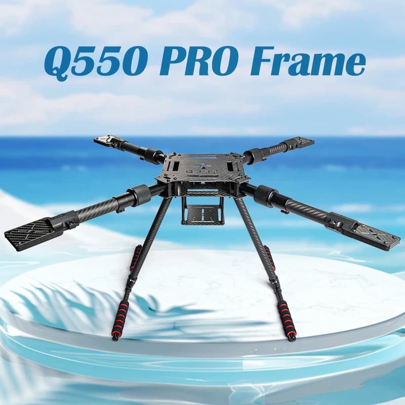 Kit telaio drone pieghevole in fibra di carbonio Q550/680/850PRO 15/16/18 pollici bracci a 4 assi per droni aerei da corsa FPV