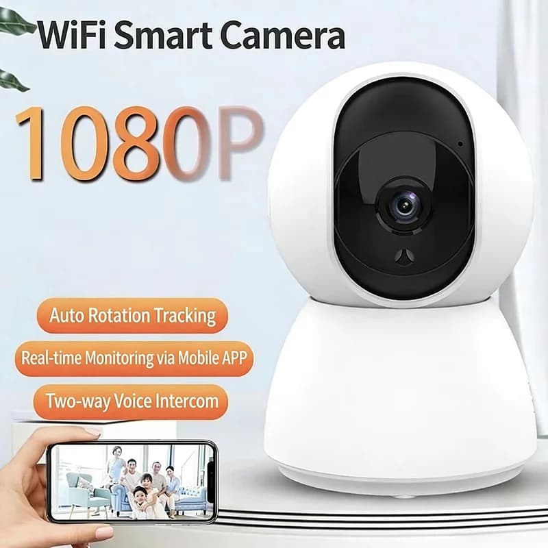 Telecamera IP WiFi Mini Smart HD 1080P, Telecamera di Sorveglianza con Tracciamento Automatico, Monitor Wireless per Interni, Sicurezza Domestica, Baby Monitor 2026
