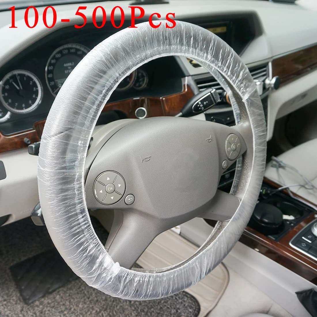 X Autohaux 100-500pcs coprivolante monouso elastico universale per Auto accessori antipolvere impermeabili per camion Auto Auto