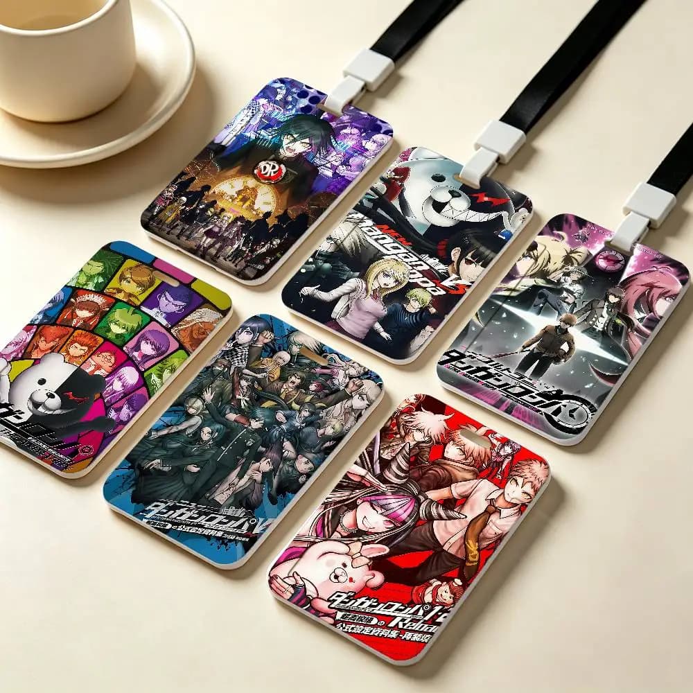 Anime Danganronpa NFC Contactless Sliding Card Sleeve For Student Cards, Bus Cards, ID Cards, And Work Permits