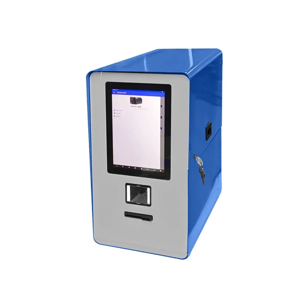 Chiosco Personalizzabile per Stampa Carte Self-Service, Terminale Desktop per Verifica Codici QR e NFC, Emissione e Codifica di Smart Card
